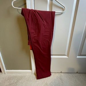 Red Vanly pant “pull on trouser”. Size s. Color “maroon”. 32” length